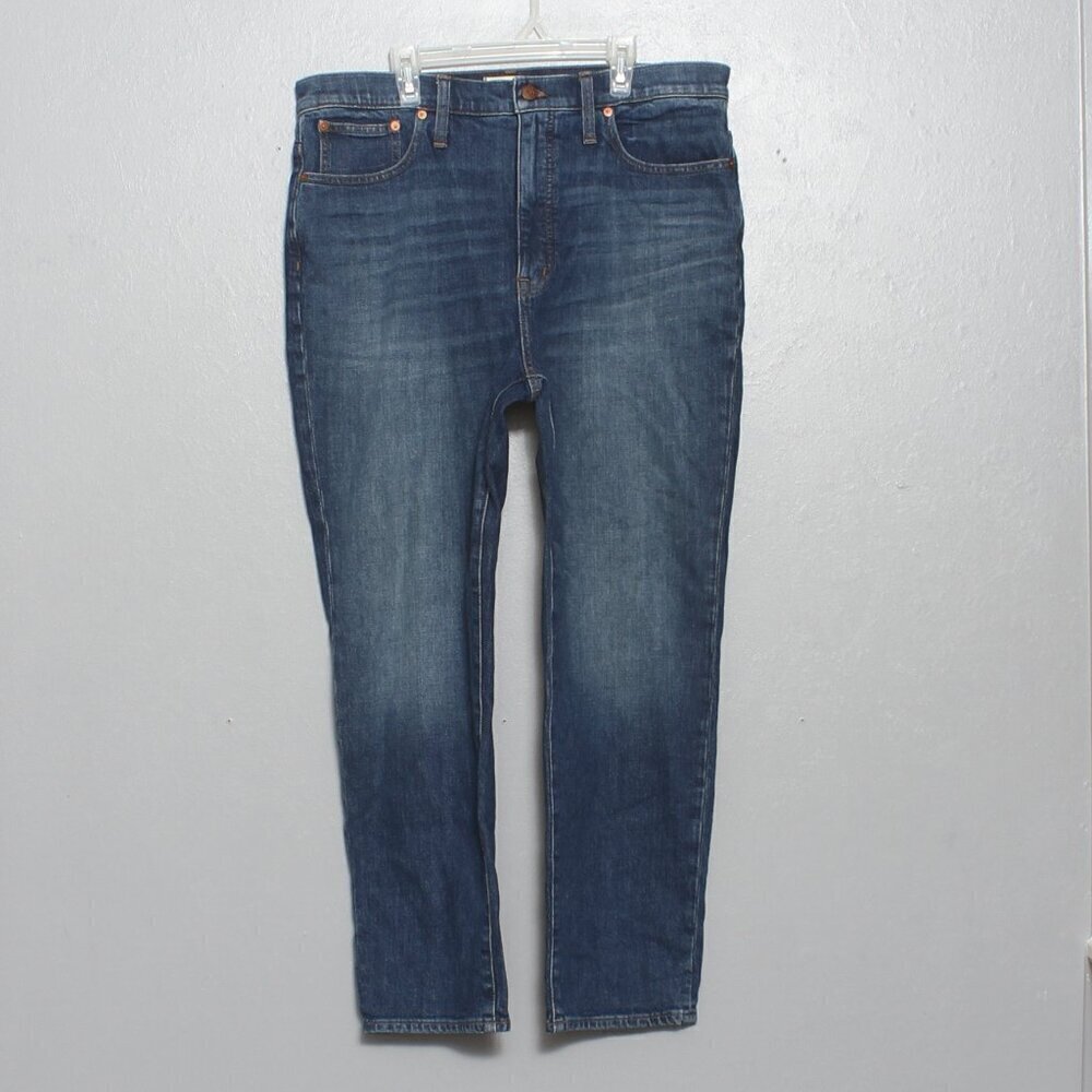 Madewell NWT Classic Straight dark medium wash denim jeans